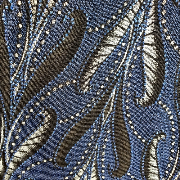 Onyx Nite - One Piece Sparkly Jacket/Cami Holiday Top Size 3X Blue Black White - Picture 5 of 5